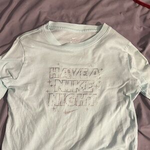 Nike Kids Long Sleeve Tee - Light Blue